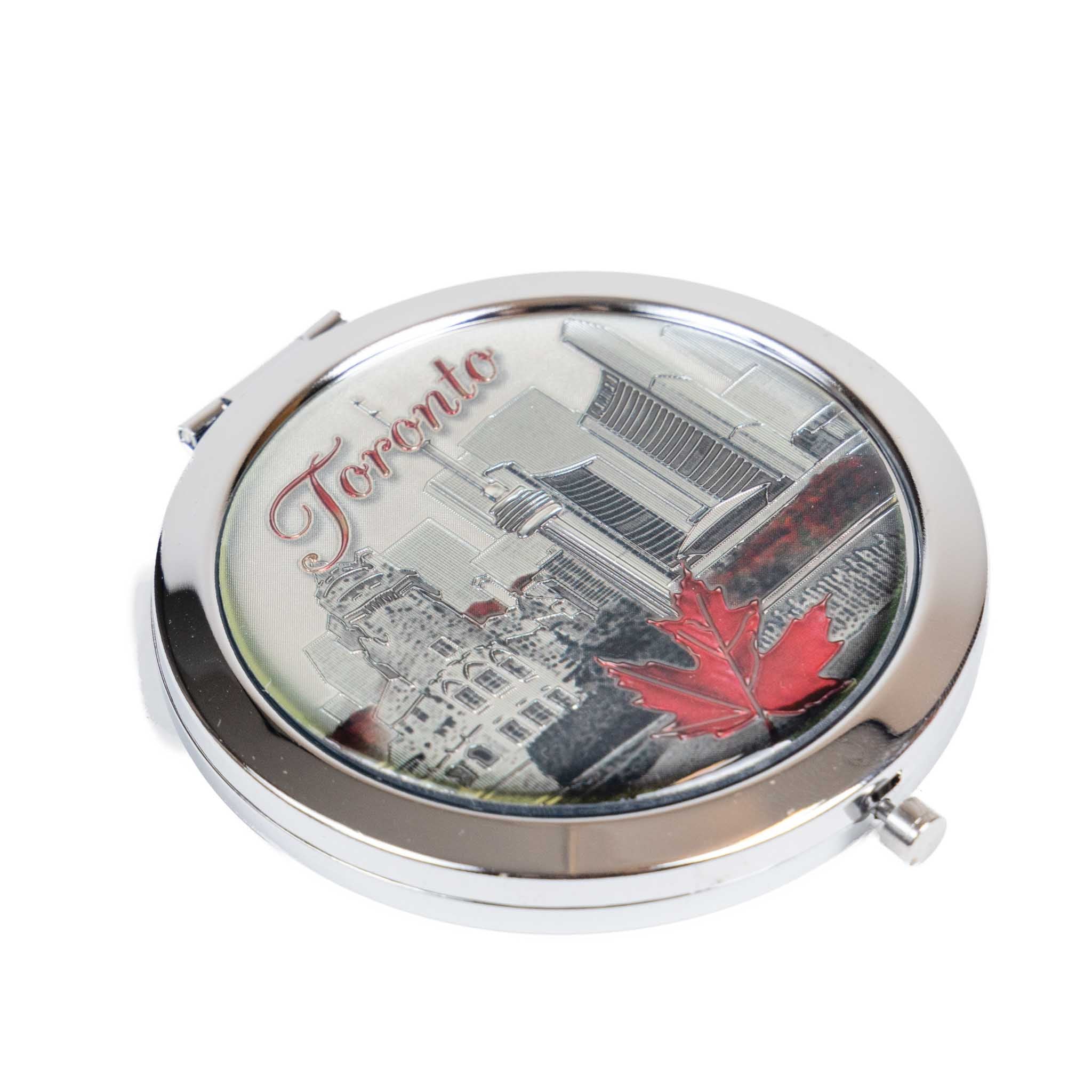 Toronto CN Tower and Landmarks Metal Compact Mirror